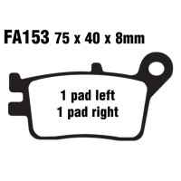 Klocki hamulcowe tył FA153 Honda CRM 250 89-90