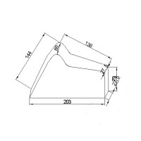 Pokrowiec na motocykl M 203x89x119cm