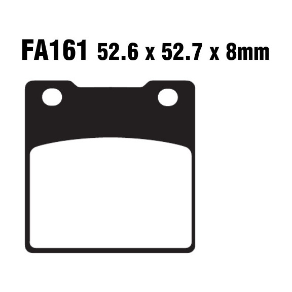 Klocki hamulcowe tył FA161 Kawasaki ZRX 1200 ZXR 400 750 ZZR 1100 ZX12R