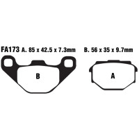 Klocki hamulcowe tył FA173 Aprilia Pegaso 650 Moto 6.5 650 MBK XLimit 50