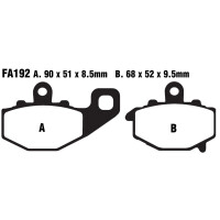 Klocki hamulcowe tył FA192 Kawasaki ER6 KLE 650 Z 1000 ZX10R ZX6R
