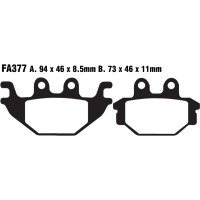 Klocki hamulcowe tył FA377 Kawasaki KVF 300 Yamaha MT125 YZFR 125