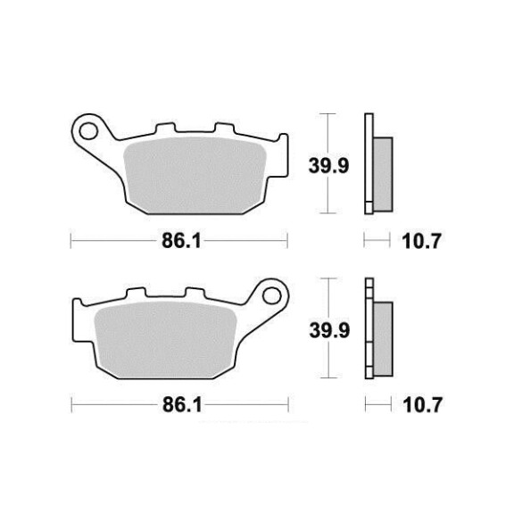 Klocki hamulcowe tył Buell M2 1200 S1 1200 XB 12 Honda FES 125 150 250