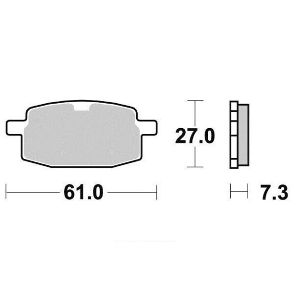 Klocki hamulcowe tył S1102