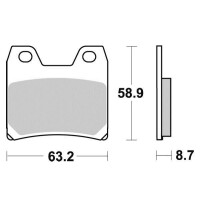 Klocki hamulcowe tył Yamaha XJR 1300 02-16 FZS 1000 01-05
