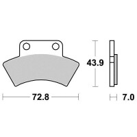 Klocki hamulcowe tył S1950 Polaris Xplorer 400 95-02