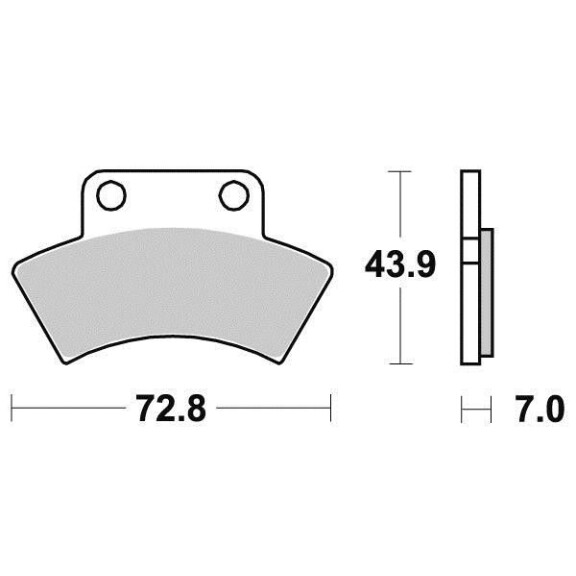 Klocki hamulcowe tył S1950 Polaris Xplorer 400 95-02