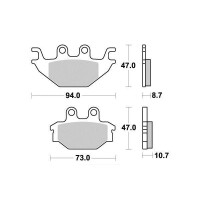Klocki hamulcowe tył CANAM DS 250 Kymco MXU 300 Yamaha MT125