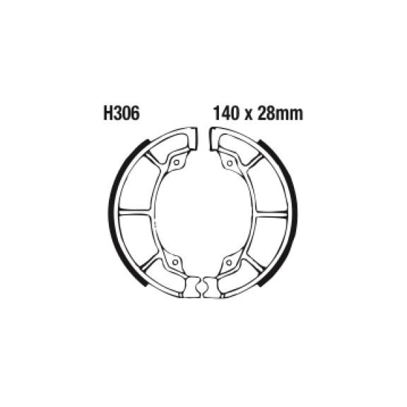 Szczęki hamulcowe tył H306 Honda ATC 125 185 200 Polaris Phoenix 200