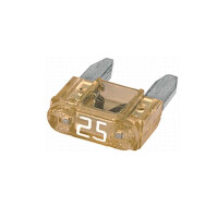 Bezpiecznik mini 25A 25amp przeźroczysty