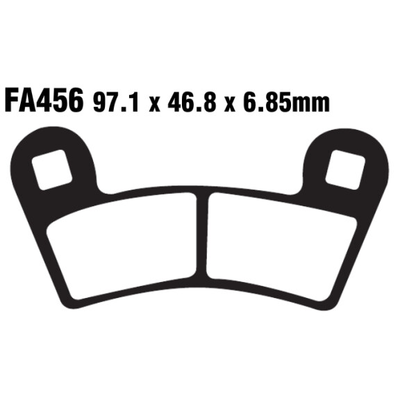 Klocki hamulcowe przód FA456TT Polaris Outlaw 450 525 Ranger RZR 800