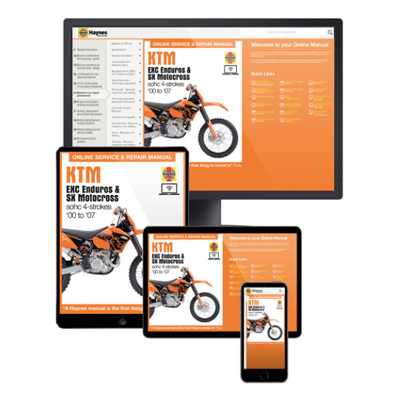 Instrukcja serwisowa KTM EXC 250 400 450 SX 400 450 wersja elektroniczna