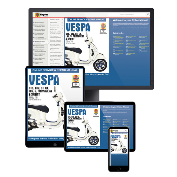 Instrukcja serwisowa Piaggio Vespa GTS 125 250 300 GTV 250 wersja elektroniczna