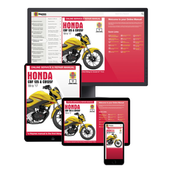 Instrukcja serwisowa Honda CBF 125 CB 125 09-17 wersja elektroniczna