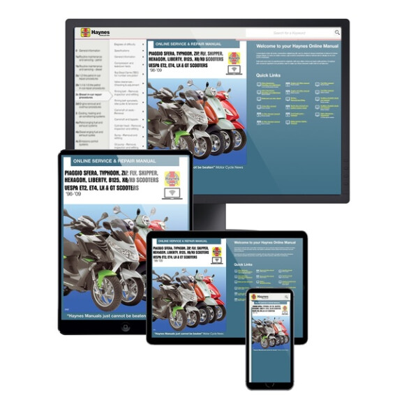 Instrukcja serwisowa Vespa Fly 50 Hexagon 125 Liberty 125 wersja elektroniczna