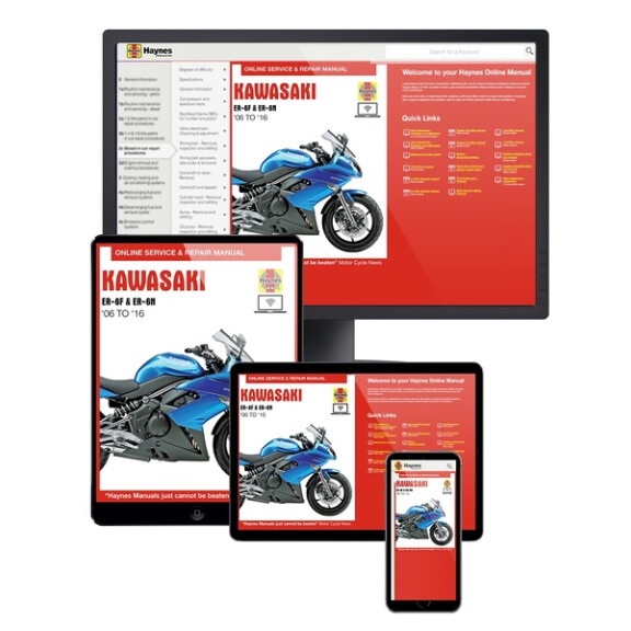 Instrukcja serwisowa Kawasaki ER-6F ER-6N 06-16 wersja elektroniczna