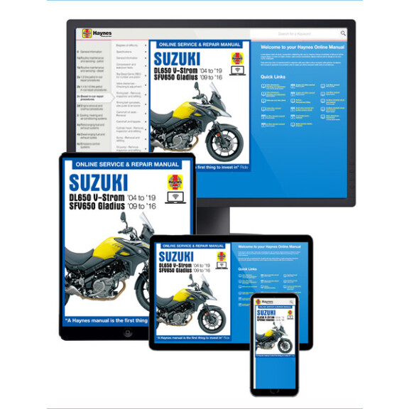 Instrukcja serwisowa Suzuki DL 650 SFV 650 Gladius 04-19 wersja elektroniczna