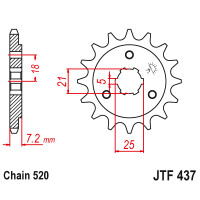 Zębatka przód 15Z JTF437.15