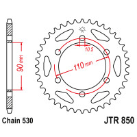 Zębatka tylna 31Z JTR850.31
