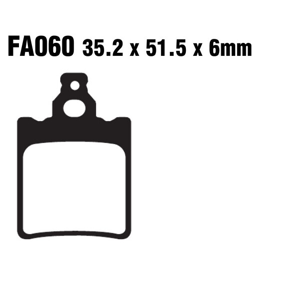 Klocki hamulcowe przód FA060 Cagiva WSXT 125 XSST 125 Gilera NGR 250