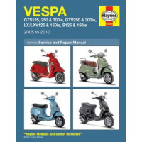 Instrukcja serwisowa Piaggio Vespa GTS 125 250 300 GTV 250 LX 150 LXV 125