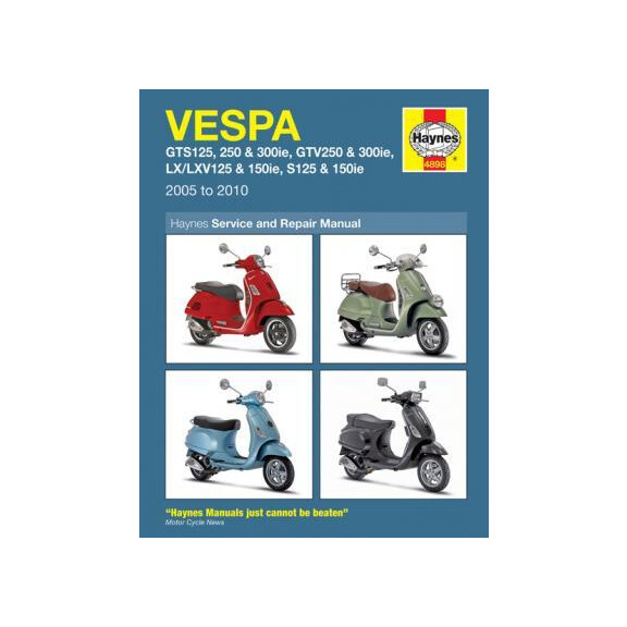 Instrukcja serwisowa Piaggio Vespa GTS 125 250 300 GTV 250 LX 150 LXV 125