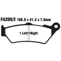 Klocki hamulcowe tył FA209/2 BMW G 650 K 1600 R 1200