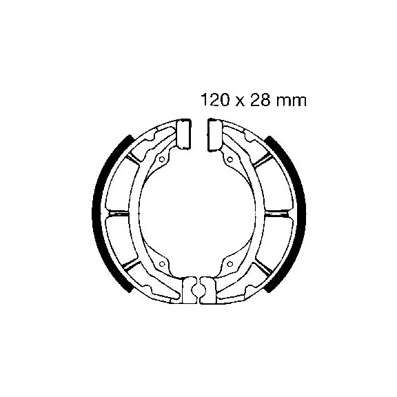Szczęki hamulcowe przód S617 Suzuki RM 125 79-80 TS 50 84-02