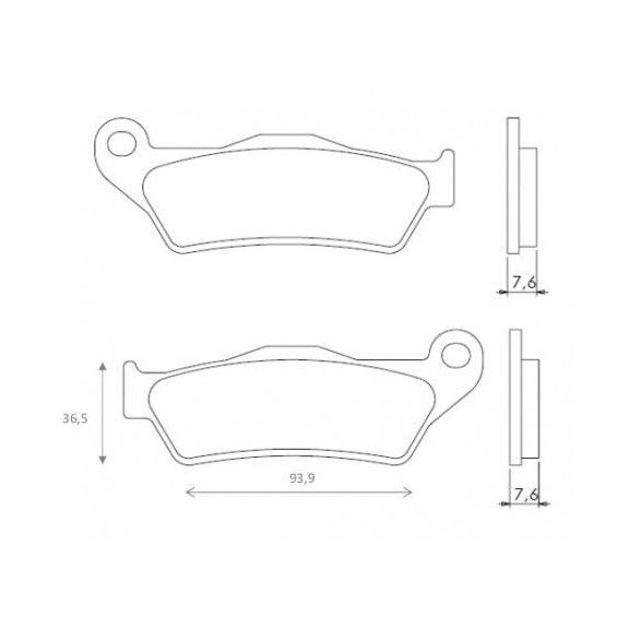 Klocki hamulcowe przód FT6027 Aprilia MX 125 Husqvarna TC 450 510