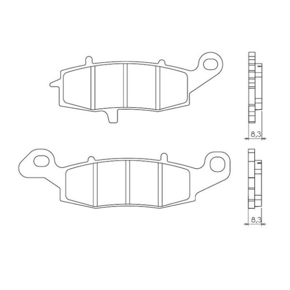 Klocki hamulcowe prawy przód FT3091 Kawasaki ER6 KLE 650 VN 1500 1600