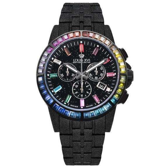 Louis XVI LXVI1129 Herrenuhr Majeste Frosted Iced Out |⌚ ORIGINÁLNÍ PRODUKT Ⓡ - NEJLEPŠÍ CENA ✔ |.