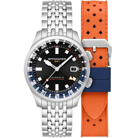 Spinnaker SP-5121-66 Bradner GMT Automatic |⌚ ORIGINÁLNÍ VÝROBEK Ⓡ - NEJLEPŠÍ CENA ✔ |.