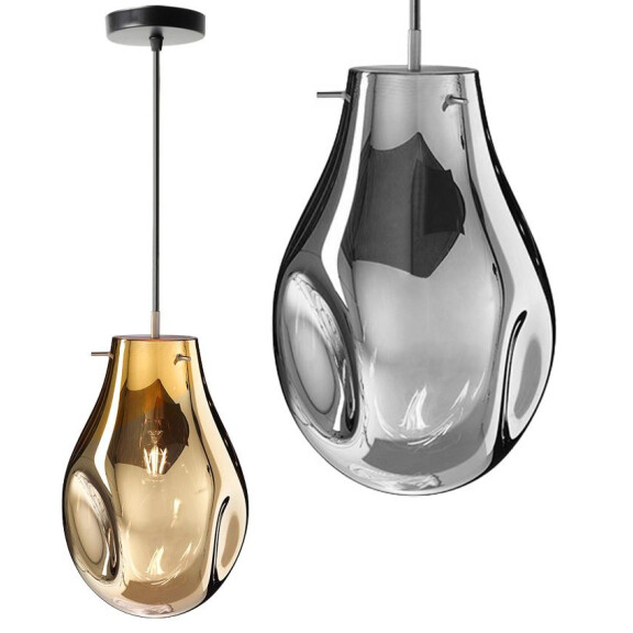 Lampa Sufitowa Wisząca Szklana APP328-1CP Amber
