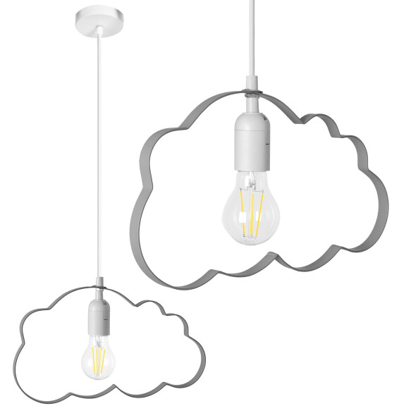 Lampa Wisząca Chmurka Szara