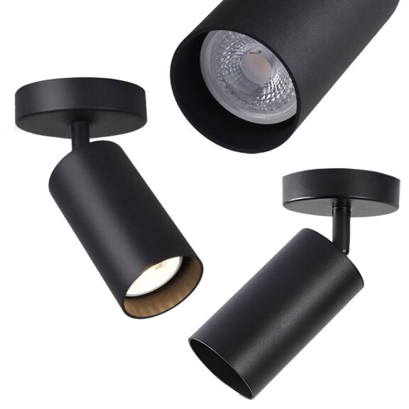 Lampa Sufitowa / Ścienna Spot Reflektor App1244-1c Czarna