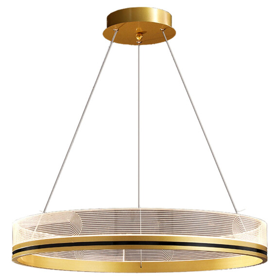 Lampa Wisząca APP1190-CP Złota 60cm