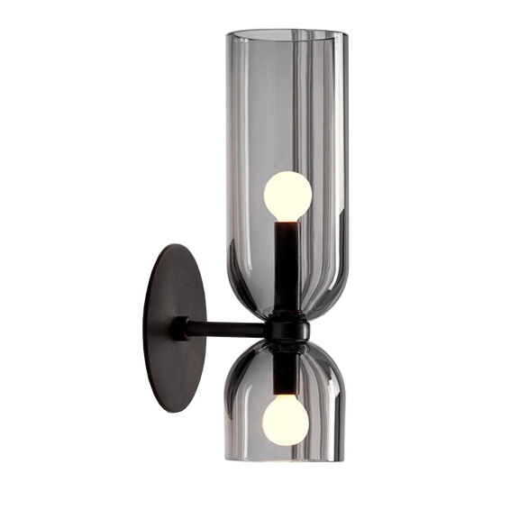 Lampa Ścienna Kinkiet App1208-2w Czarna