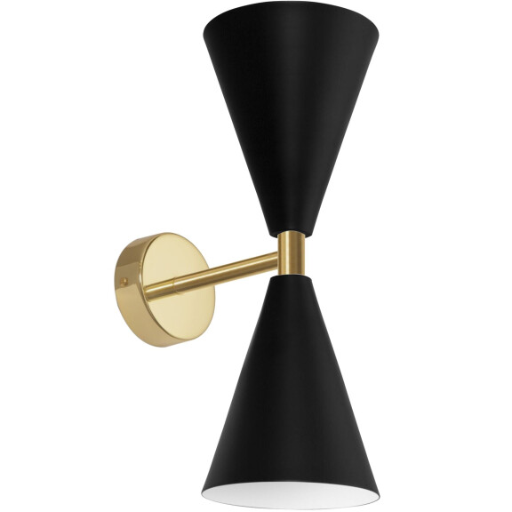 Lampa Ścienna Kinkiet App1140-2w Czarno-złota