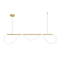 Lampa sufitowa LED APP854-CP Long Złota