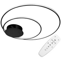 Lampa Sufitowa Z Pilotem Plafon Led App802-c Czarna