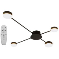 Lampa Sufitowa 4-ramienna Led App519-4c Czarna