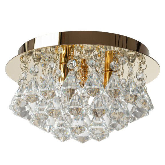Lampa Kryształowa Plafon App1038-3cp Złota