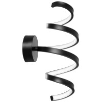 Lampa Ścienna Kinkiet Led Spring App826-w Czarny Mat