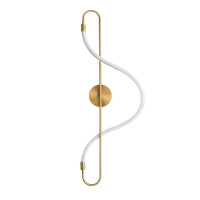 Lampa ścienna kinkiet LED APP858-W Long Złota