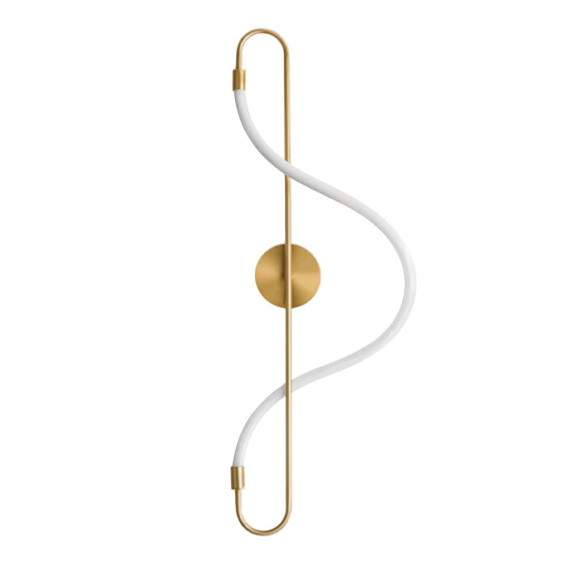Lampa ścienna kinkiet LED APP858-W Long Złota