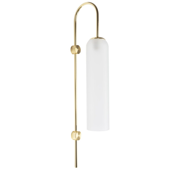 Lampa Ścienna Kinkiet Szklany APP664-1W Złota