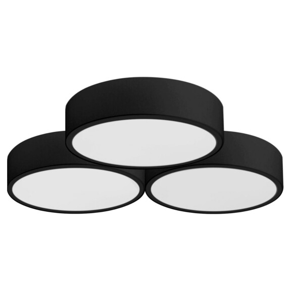 Lampa Plafon APP878-C Triple 3x40cm Czarna