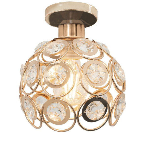 Elegancka Lampa Sufitowa App205-1c Kryształ Złota