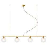 Lampa Wisząca Szklane Kule 4 szt APP675-4CP Złota