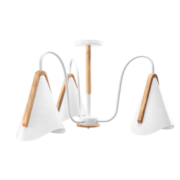 Lampa Sufitowa Skandynawska Trójramienna APP604-3C Biała